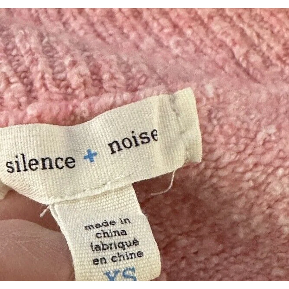 Silence‎ + Noise Urban Outfitters Crossover Sweater Size XS Pink Soft & Cozy